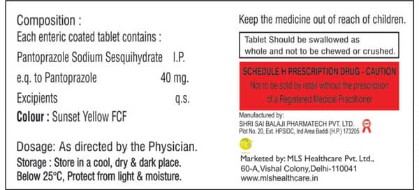 Pantajet 40Mg Strip Of 10 Tablets