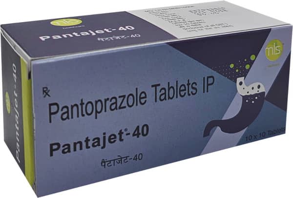 Pantajet 40Mg Strip Of 10 Tablets
