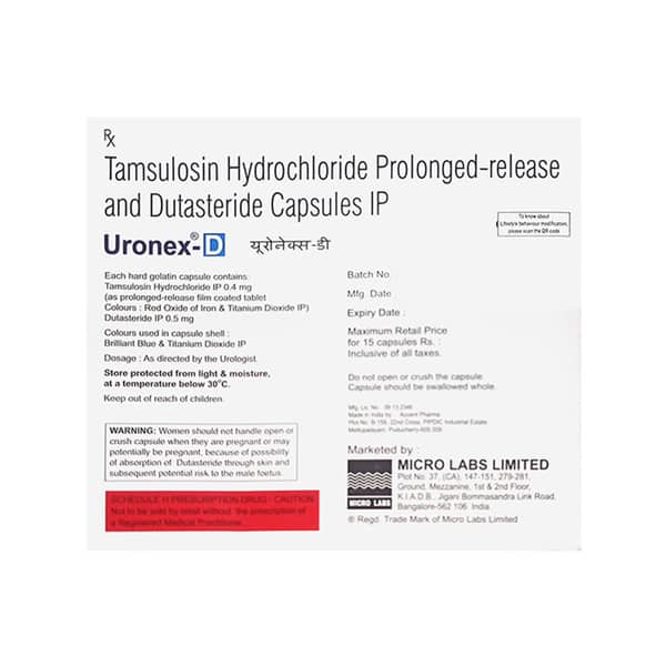 Uronex D Strip Of 15 Capsules
