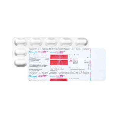 Sitaglo M Sr Forte 100/1000mg Strip Of 15 Tablets