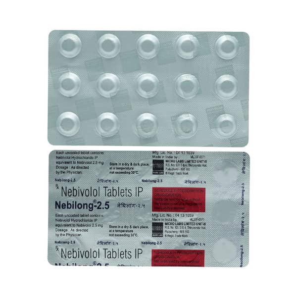 Nebilong 2.5mg Strip Of 15 Tablets