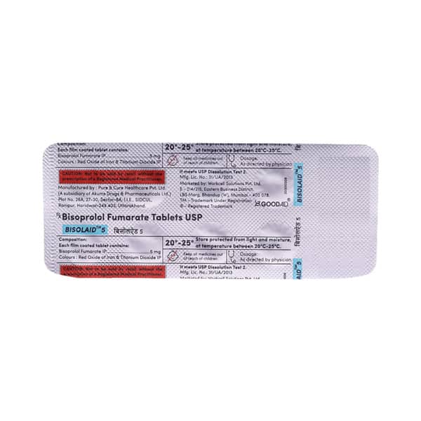 Bisolaid 5mg Strip Of 10 Tablets