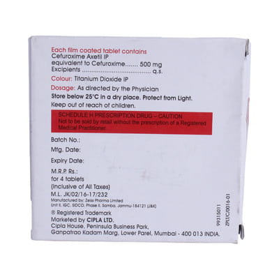 Cefasyn 500mg Strip Of 10 Tablets