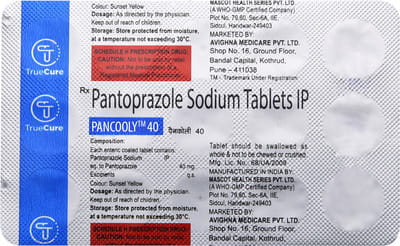Pancooly 40mg Strip Of 15 Tablets