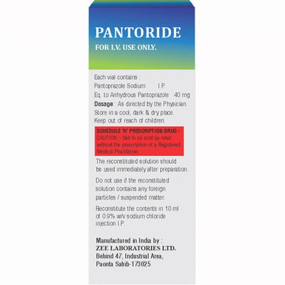 Pantoride 40mg Dry Vial Of 1 Powder For Injection