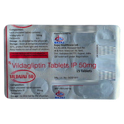 Vildajaj 50mg Strip Of 15 Tablets