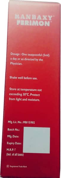 Ferimon Bottle Of 225ml Syrup