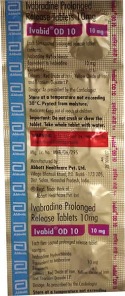 Ivabid Od 10mg Strip Of 10 Tablets