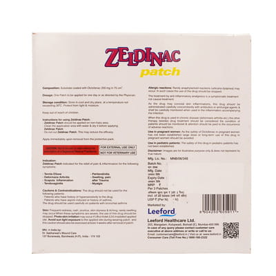 Zeldinac Packet Of 3 Transdermal Patch