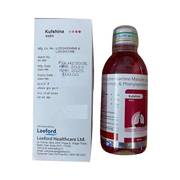 Kufshina Bottle Of 100ml Cough Syrup