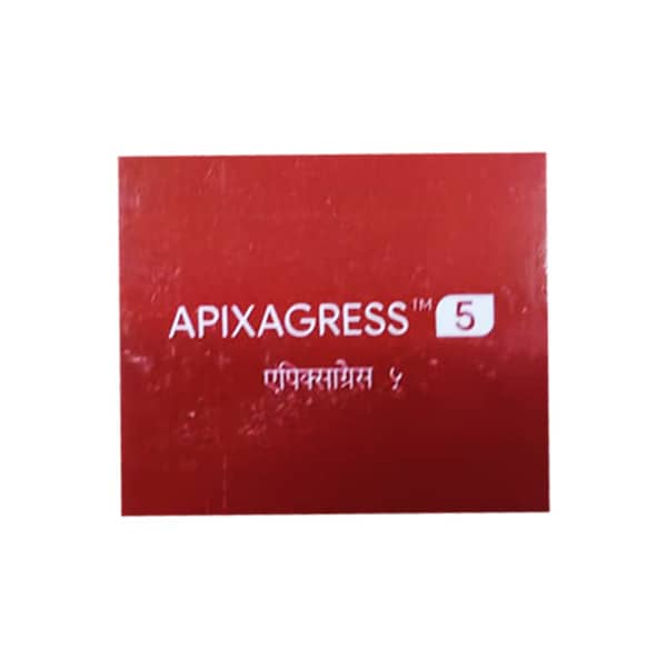 Apixagress 5mg Strip Of 10 Tablets