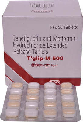 T Glip M 500mg Strip Of 20 Tablets