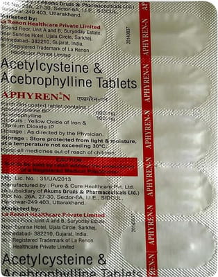 Aphyren N Strip Of 10 Tablets