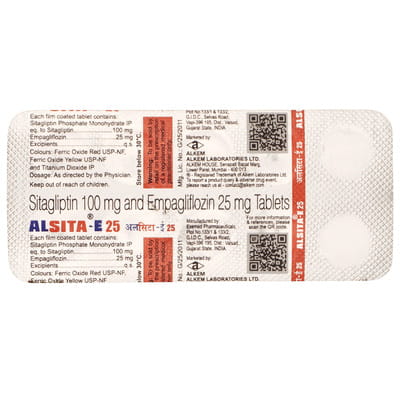Alsita E 25mg Strip Of 10 Tablets