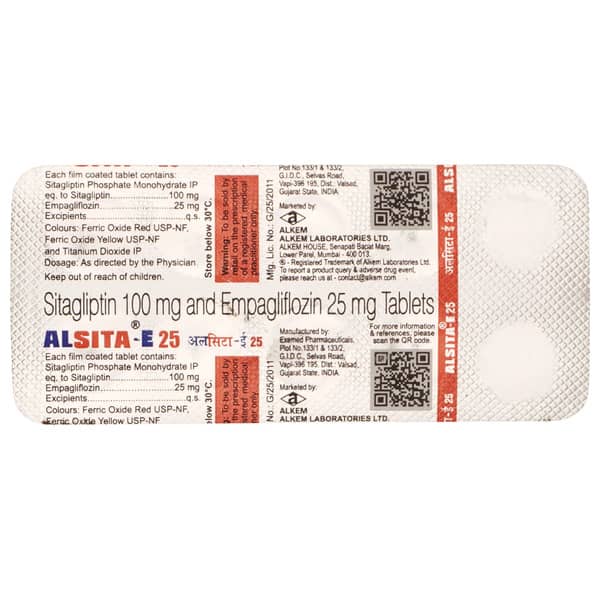 Alsita E 25mg Strip Of 10 Tablets