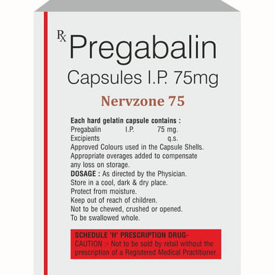 Nervzone 75mg Strip Of 10 Capsules