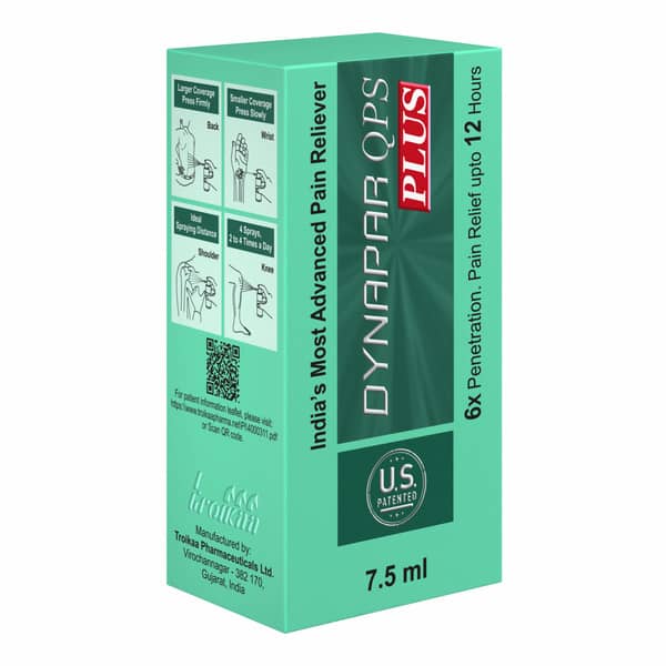 Dynapar Qps Plus Pain Relief Spray For Back | Knee | Muscle & Joint Pain - 7.5 Ml
