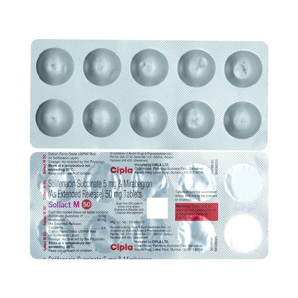 Soliact M 50mg Strip Of 10 Tablets