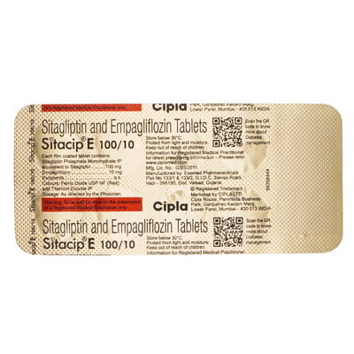 Sitacip E 100/10mg Strip Of 10 Tablets