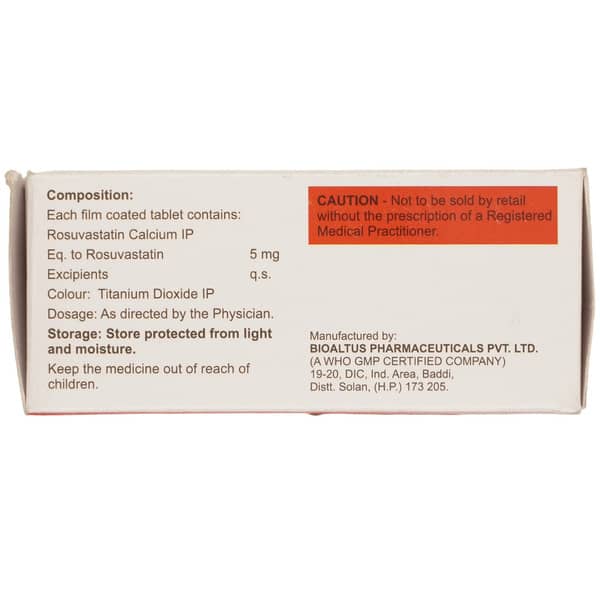 Rosuaid 5mg Strip Of 10 Tablets
