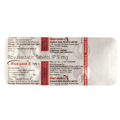 Rosuaid 5mg Strip Of 10 Tablets