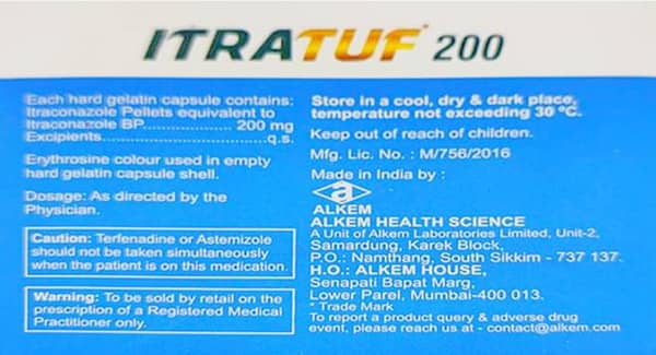 Itratuf 200mg Strip Of 15 Capsules