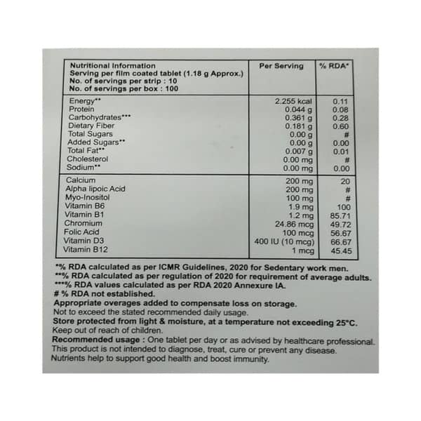 Cobaforte Cd3 Xl Strip Of 10 Tablets