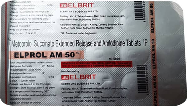 Elprol Am 50mg Strip Of 15 Tablets