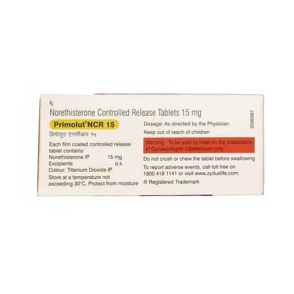 Primolut Ncr 15mg Strip Of 5 Tablets