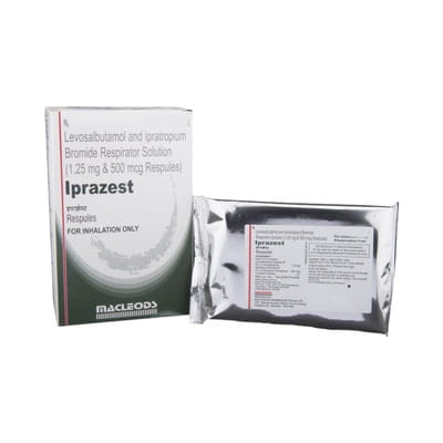 Iprazest 1.25mg/500mcg 3ml Packet Of 5 Respules