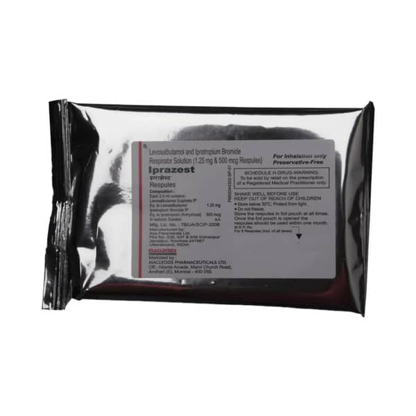 Iprazest 1.25Mg/500Mcg 3Ml Packet Of 5 Respules