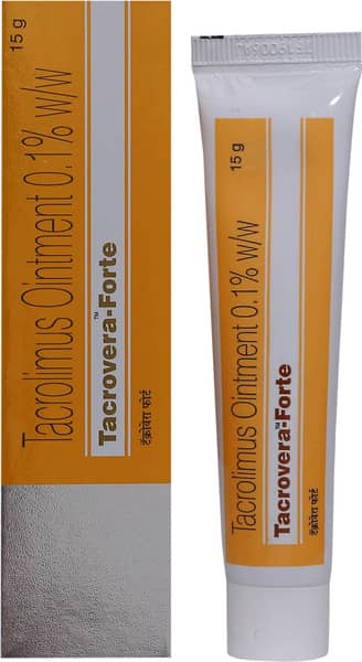 Tacrovera Forte 0.1% Tube Of 15Gm Ointment
