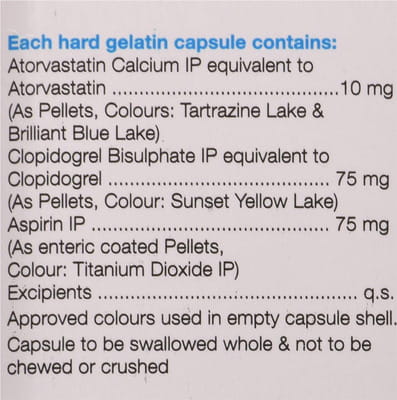 Atorlip Gold 10mg Strip Of 10 Capsules