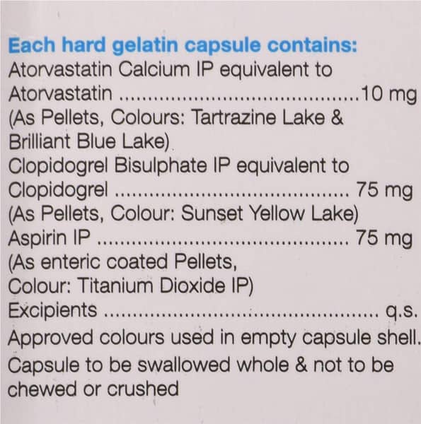 Atorlip Gold 10Mg Strip Of 10 Capsules