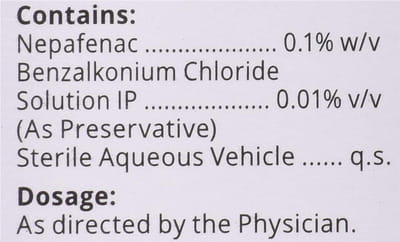 Nepcinac Bottle Of 5ml Eye Drops