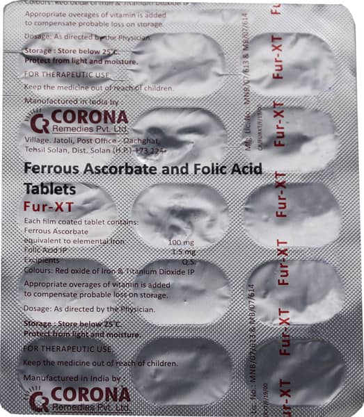 Fur Xt Strip Of 15 Tablets