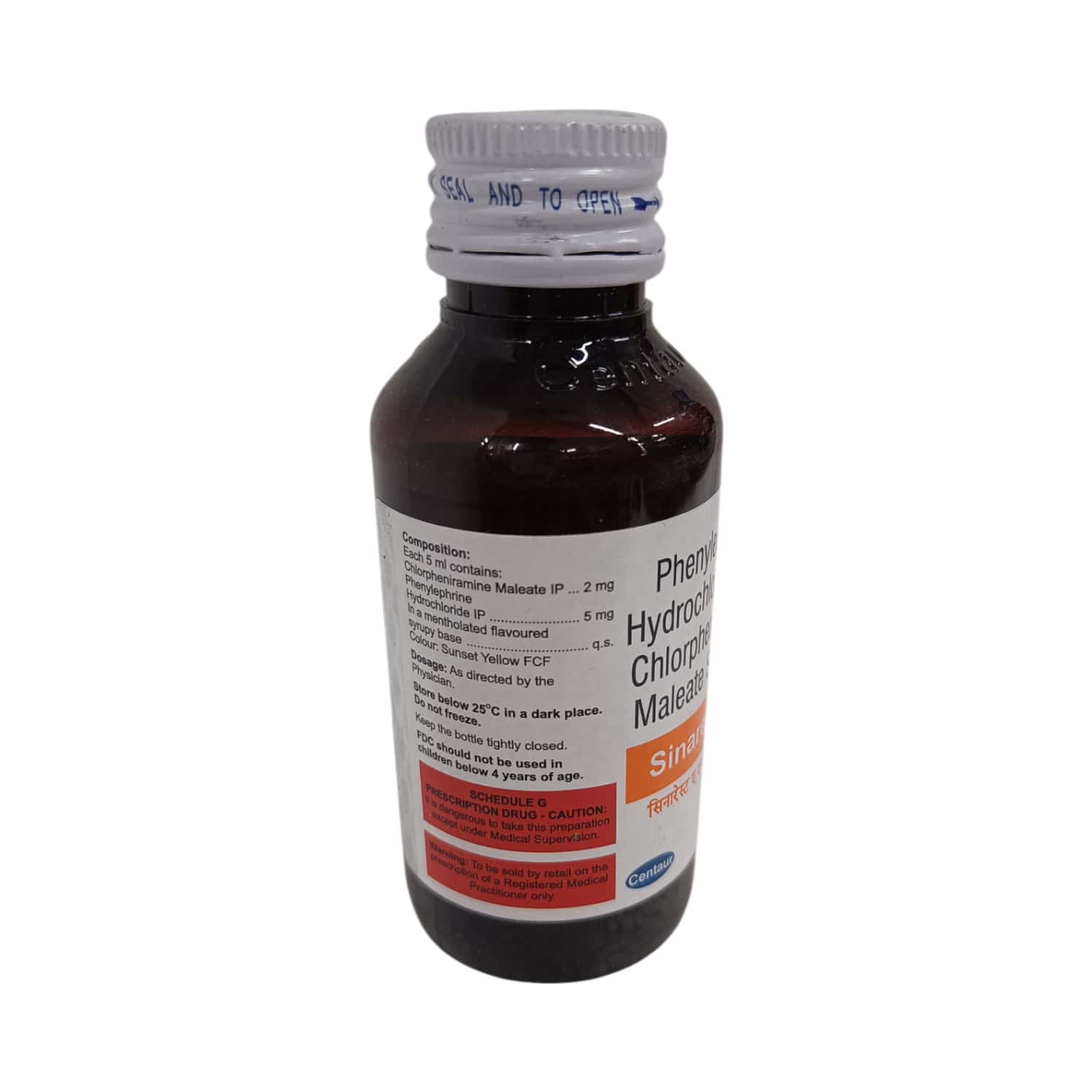 Sinarest Af New Delicious Orange Flavour Bottle Of 75ml Syrup: Uses ...