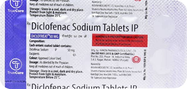 Diclotreat 50mg Strip Of 10 Tablets