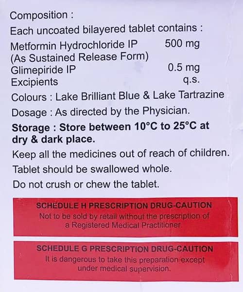 Apriglim M 0.5mg Strip Of 15 Tablets