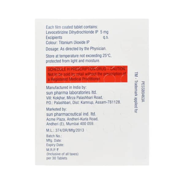 Teczine Cp 10mg Strip Of 30 Tablets