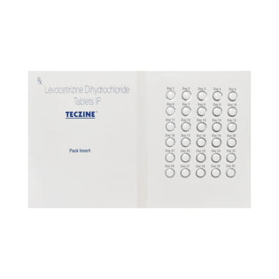 Teczine Cp 10mg Strip Of 30 Tablets