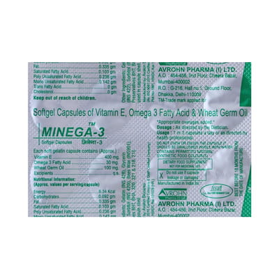 Minega 3 Strip Of 10 Softgel Capsules