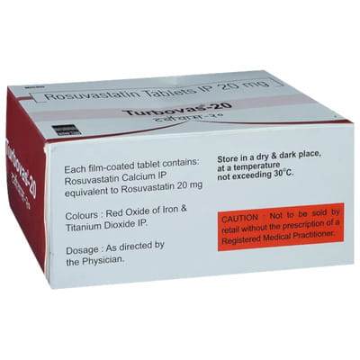 Turbovas 20mg Strip Of 15 Tablets