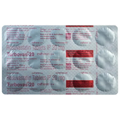 Turbovas 20mg Strip Of 15 Tablets