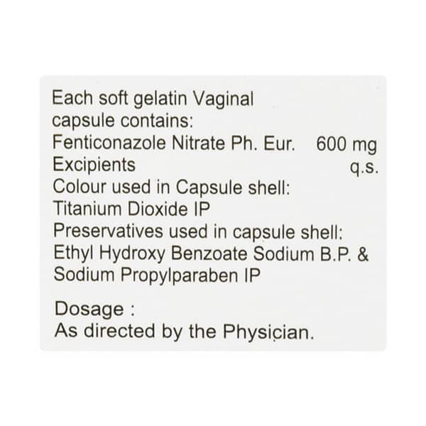 Fentispor 600mg Strip Of 1 Vaginal Capsule