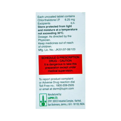 Lupiclor 6.25mg Strip Of 15 Tablets