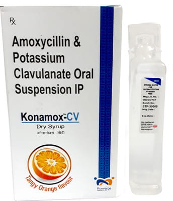 Konamox Cv Tangy Orange Flavour Dry Syrup 30ml