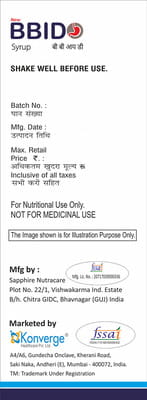 New Bbid Delicious Saunf Flavour Syrup 200ml