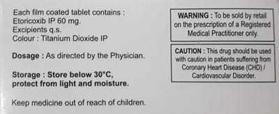 Etotroy 60mg Strip Of 10 Tablets