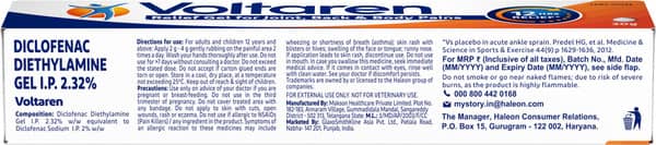 Voltaren 2.32% Tube Of 30gm Gel